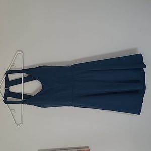 Backless Cut Out Twisted Side Pocket 2-in-1 Barre Ballet Dance Dress